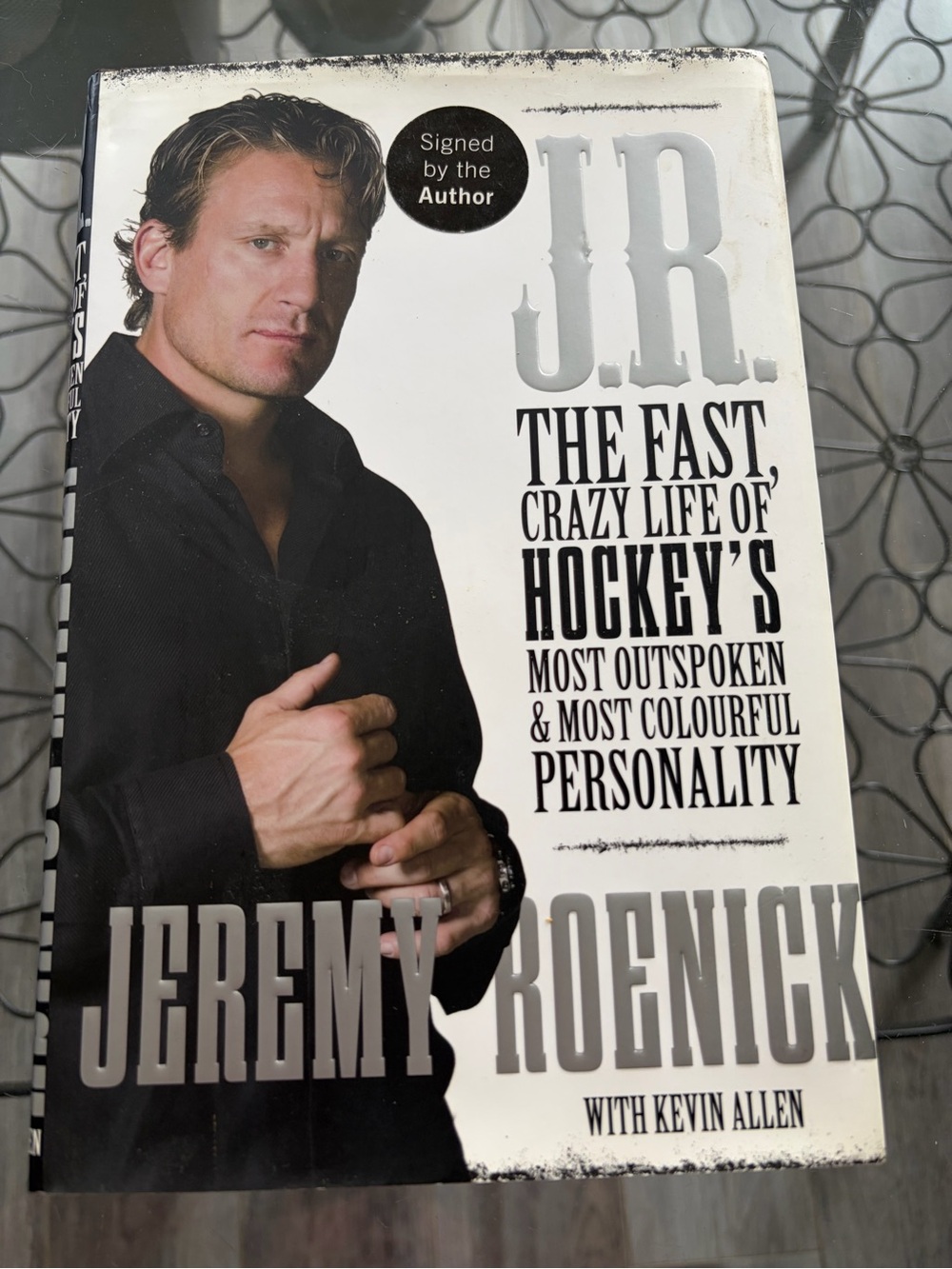 Jeremy Roenick 2012 The Fast Crazy Life Of Hockey Signed Autograph Book